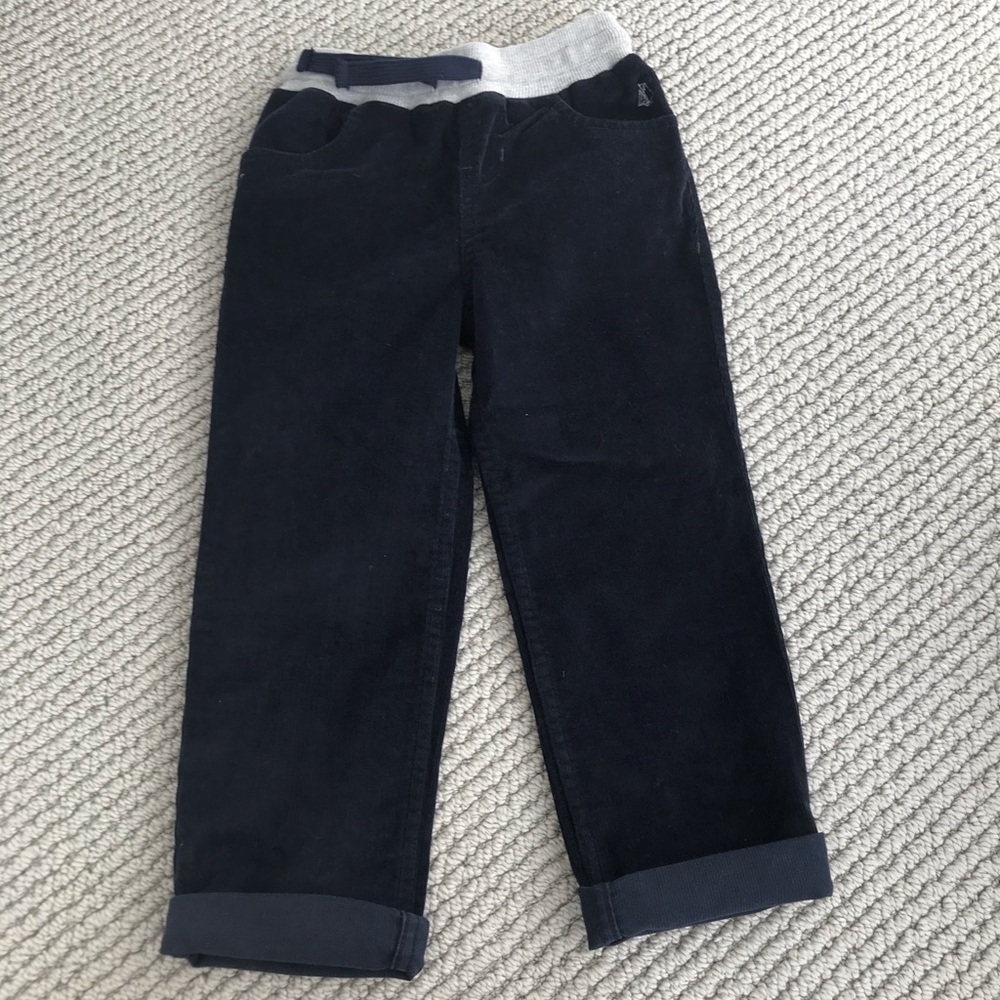 Petit Bateau navy, corduroy pants - 4T